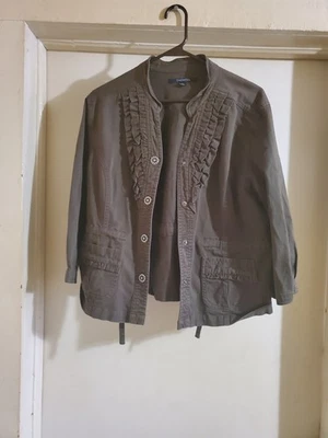 Chadwicks Mujer Chaqueta Verde Oliva Talla Grande Foto 1 de 4