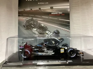 F1,  MINARDI PS01 FERNANDO ALONSO 2001   1/24 DIE CAST  nuova sigillato - Imagen 1 de 6