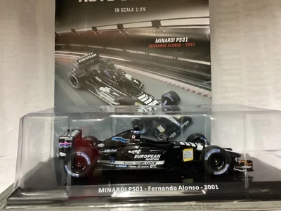 F1,  MINARDI PS01 FERNANDO ALONSO 2001   1/24 DIE CAST  nuova sigillato - Immagine 1 di 4
