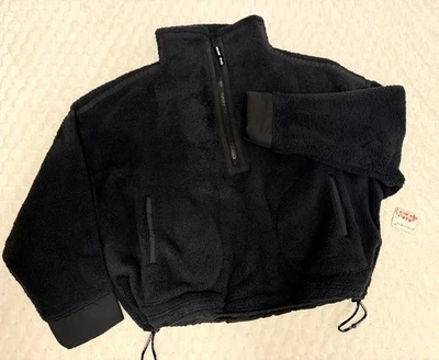 Free People Movement Mountain High Half Zip Fleece Jacket Full Black size M £88 - Image 1 of 4