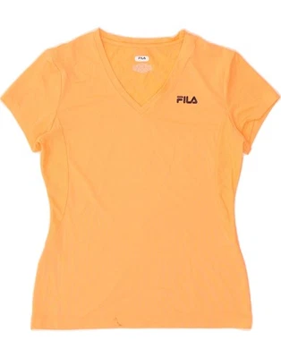 Camiseta Top FILA Mujer UK 12 Mediana Naranja Poliéster AP07 Foto 1 de 3