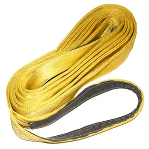 8" x 24' Nylon Lifting Sling - Straight Eye & Eye - 1-ply Tow Strap Recovery - Picture 1 of 1