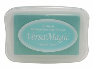 Tsukineko VERSAMAGIC Embossing Versa INK PAD Stamping Chalk 38 aquatic splash - Bild 1 von 2