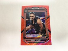Rhea Ripley Ruby Wave 2023 Panini Prizm WWE Wrestling Card # 134