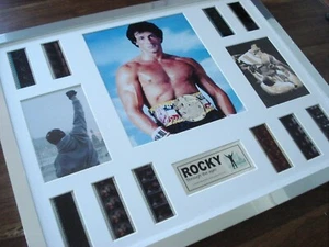 ROCKY BALBOA XL 35MM FRAMED FILM CELL FRAMED MONTAGE +COA - Picture 1 of 6