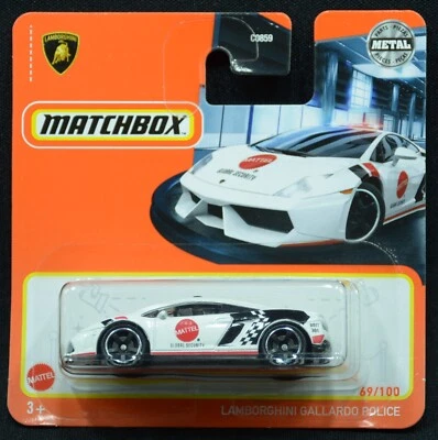 Matchbox Lamborghini Gallardo Police GXM87 Modello Auto 1:64 Nuovo Conf. Orig. - Immagine 1 di 2
