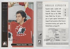 2006-07 In the Game-Used International Ice Signature Series Angelo Esposito #155
