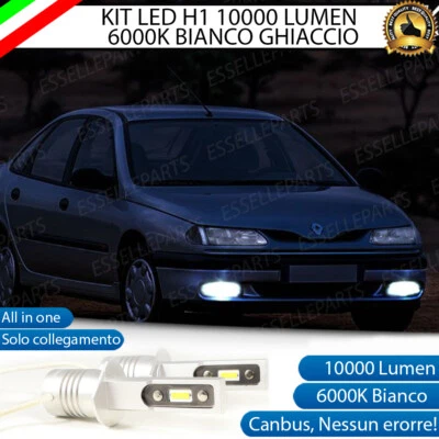 KIT LAMPADE FENDINEBBIA LED RENAULT LAGUNA I LAMPADE A LED H1 10.000 LUMEN 6000K - Immagine 1 di 4