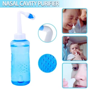Nasal Wash Neti Pot Nose Cleaner Bottle Irrigator Sinus Rinse - Picture 1 of 6