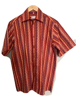 Camisa para hombre GEORG ROTH of Germany de colección estampado geométrico campamento S/S talla S 37/38 Foto 1 de 4