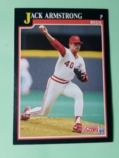 1991 Score Baseball Card #231 Jack Armstrong - Cincinnati Reds 
