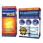 Lipozene Weight Loss Pills Double Pack & MetaboUp Plus- Appetite Suppressant HOT