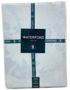 WATERFORD 70" x 84" Hydrangea Blue Floral Jacquard Tablecloth Seats 6-8 P. NEW - Picture 1 of 3