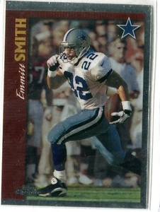 Tarjeta base Topps Chrome Emmitt Smith 1997 #81 de la corte Dallas Cowboys - Imagen 1 de 1