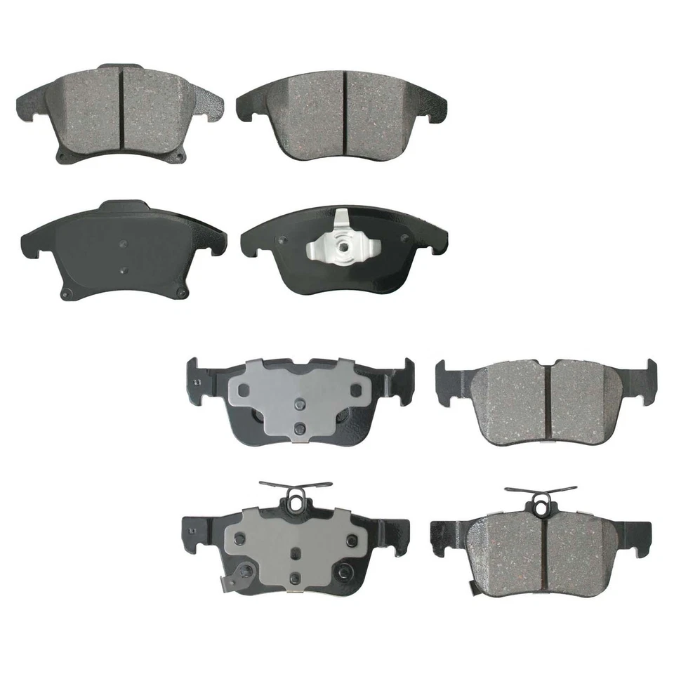 Kit de pastillas de freno delanteras y traseras de cerámica Akebono ProACT para Ford Fusion Lincoln MKZ Foto 1 de 1