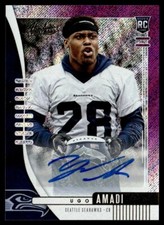 2019 Panini Absolute Signature Rookies Purple Ugo Amadi Rookie Auto 1/5 Seattle