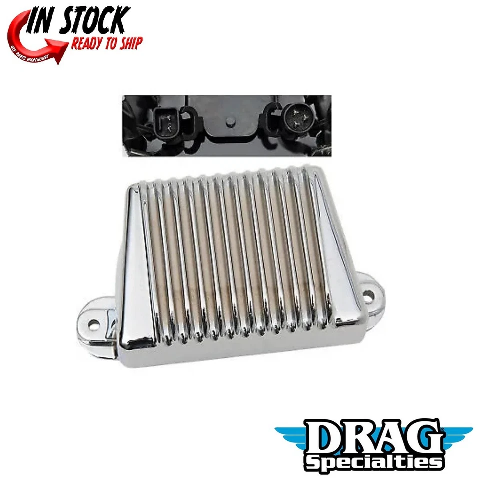 Drag Specialties 2112-0787 Chrome Solid-State Regulator for 06-08 Touring - Image 1 of 3