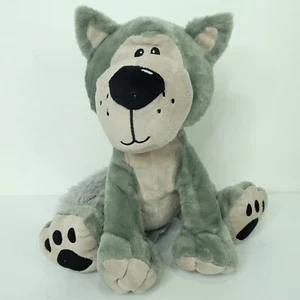 Fiesta Great Wolf Lodge cachorro perro gris peluche 11" - Imagen 1 de 7