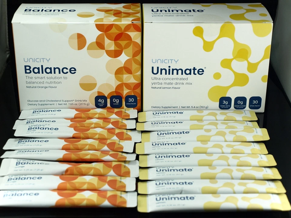Unicity Unimate Lemon Ginger Box of 30 Sachets - Exp 02/2027