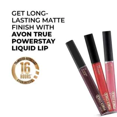 Lipstick Matte Liquid Lip Colour Avon True Power Stay 16-Hour 7ml New & Sealed - Image 1 of 2