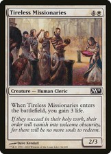 3x FOIL Tireless Missionaries MTG M11 No036 Magic 2011 English NM/Unplay C x3