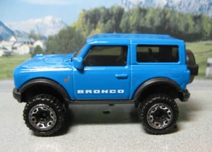 ¡Ford Bronco 2021 azul! Big Bend 2022 2023 Sport Exterior Bancos Juguete Coche Diecast - Imagen 1 de 6