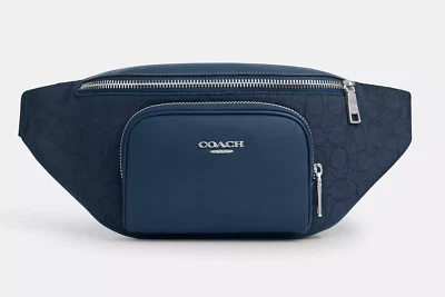 Bolso Cinturón Coach Racer Nuevo con Etiquetas en Jacquard/Cuero Liso Signature CT754/CT714/CW175 Foto 1 de 4