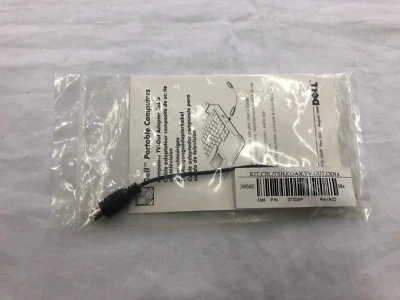 Dell Portable Computer Composite TV Out Adapter Cable NEW SEALED Rev:A02 - Image 1 of 2