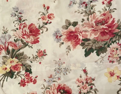 ENAGUA RALPH LAUREN FLORAL ROJO/ROSA/AZUL/AMARILLO KING SÁBANA PLANA Foto 1 de 2