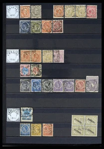 DUTCH EAST INDIES Netherlands Colonies Square Cancels Stamp Collection - Picture 1 of 12