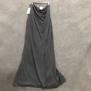 BHLDN Adalynn Strapless Stretch Crepe Maxi Gown Women's Size 1X Black - Picture 1 of 6