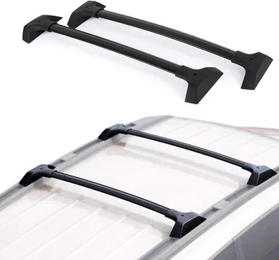 Barras transversales de techo 2009-2017 para Chevrolet Traverse Top Rails aluminio negro Foto 1 de 4