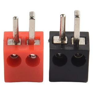 2 Pack DIN Speaker Connectors Red and Black for Easy Cable Termination - Picture 1 of 12
