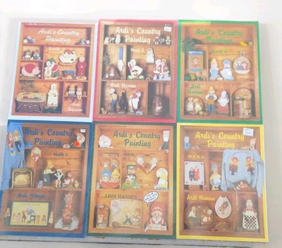 ARDI HANSEN 1986 COUNTRY Farm Life SERIES FOLK ART PAINTING 6 BOOKS 2 3 4 5 6 7 - Image 1 of 4