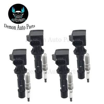 Bobina de encendido y bujía 4 piezas para Mazda 5 2012-2015 2,3 L 2,5 L L4 Foto 1 de 4