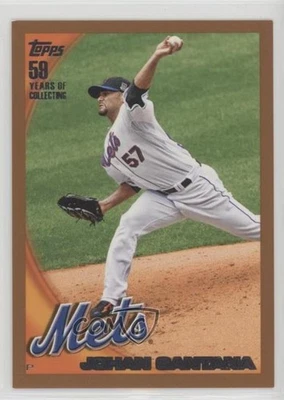 2010 Topps Wal-Mart Copper /399 Johan Santana #573 - Image 1 of 2