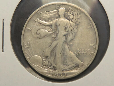 1933-S Liberty Walking Half, F/VF - Image 1 of 2
