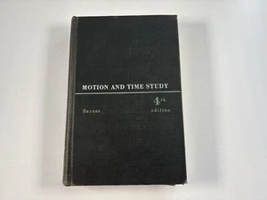 Motion and Time Study, Ralph M. Barnes, Hardcover, 4th Edition - Picture 1 of 12