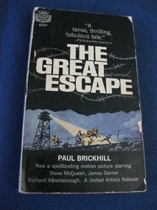 THE GREAT ESCAPE by Paul Brickhill (1950) Fawcett Crest Paperback Movie Tie in - Picture 1 of 4