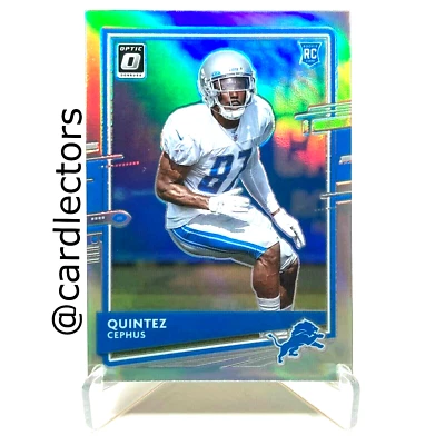 2020 Panini Donruss Optic QUINTEZ CEPHUS #130 RC Silver Holo PRIZM SP LIONS - Image 1 of 2
