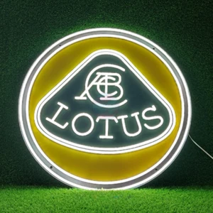 Nuova lampada insegna neon logo Lotus Sport Cars 17"x17" insegna neon HD stampa vivida - Foto 1 di 4