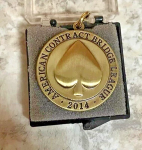 ACPL American Contract Bridge League 7500-10,000 MP Medal Mckenney Award 2014 - Picture 1 of 2