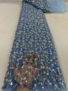 5 Yards Handbeaded Fabric Material - Picture 1 of 1