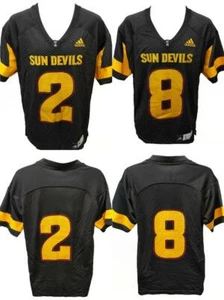 New Arizona State Sun Devils #2 / #8 MENS Sizes S-M-L-XL Black Adidas Jersey - Picture 1 of 14