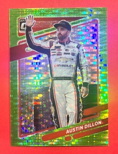 Austin Dillon ~ 2022 Donruss Optic Racing ~ Lime Green Pulsar Prizm