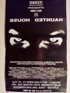 Original 80' Haunted House Seattle Poster Denise & Greg Olsen *selten* 22x34 - Bild 1 von 11