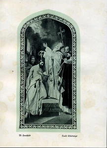 Taufe Chlodwigs -- Hauschild -- Nach einem  Aquarell -- Coloriert -- 1927 -- - Picture 1 of 1