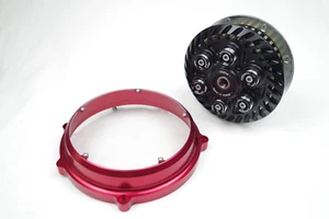 Ducati Frizione Antisaltellamento Regolabile Nero Con Carter Frizione "CASTOR" - Picture 1 of 12