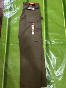 NEW Wrangler Riggs Workwear Cargo Pants Men's 32x30 Brown Ripstop Ranger Relaxed - Picture 1 of 7