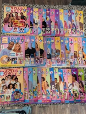 Vintage '00s S Club 7 Magazine Collection Books Rare Pop Culture Memorabilia Y2K - Image 1 of 3